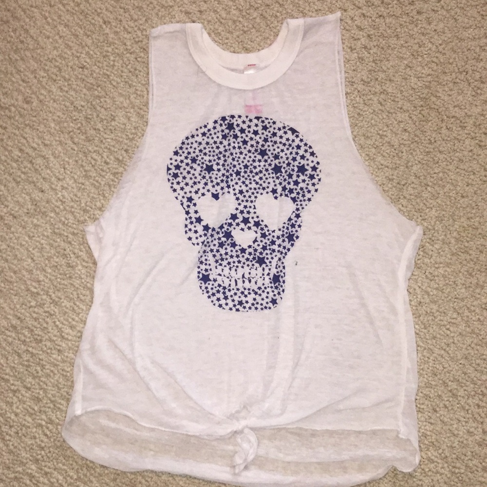 Girls skull tank top